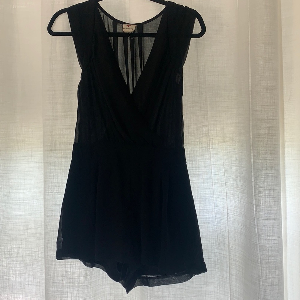 One clothing black romper